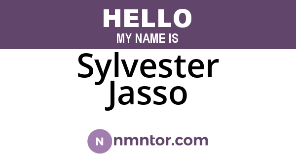 Sylvester Jasso