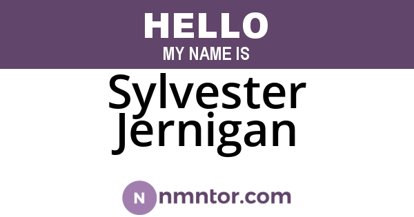 Sylvester Jernigan