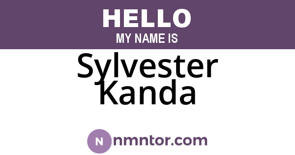 Sylvester Kanda