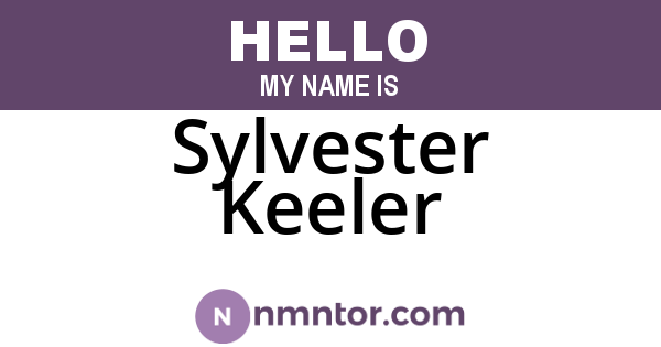 Sylvester Keeler