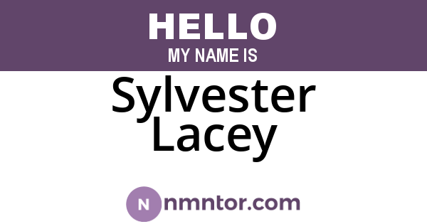 Sylvester Lacey