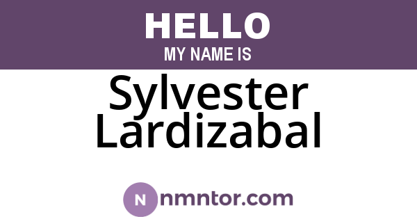 Sylvester Lardizabal