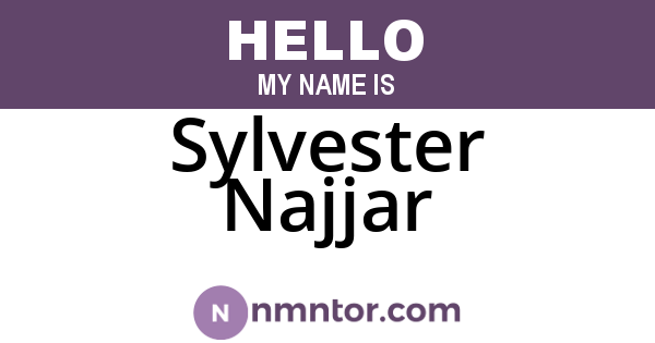Sylvester Najjar