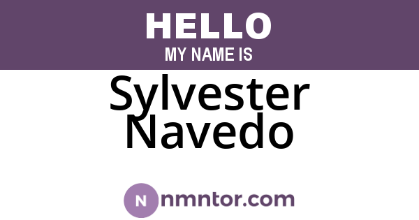 Sylvester Navedo