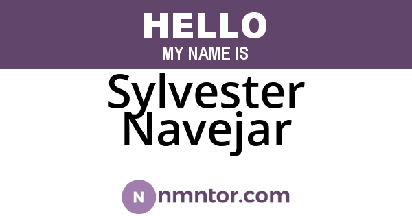 Sylvester Navejar