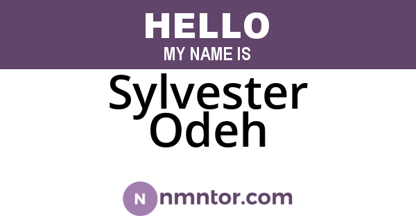 Sylvester Odeh