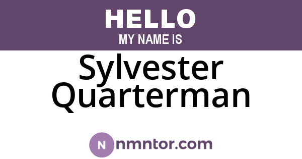 Sylvester Quarterman