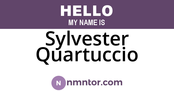 Sylvester Quartuccio