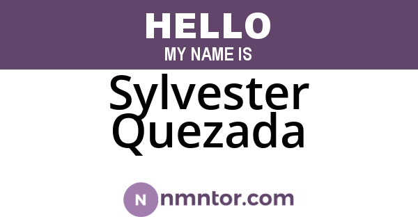 Sylvester Quezada