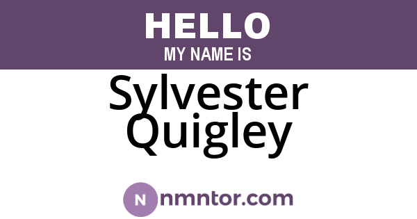 Sylvester Quigley