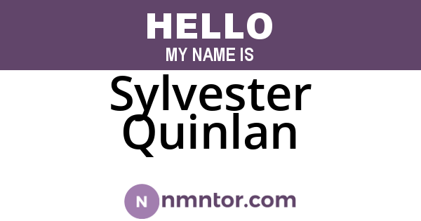 Sylvester Quinlan