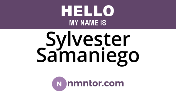 Sylvester Samaniego