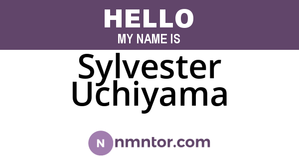 Sylvester Uchiyama