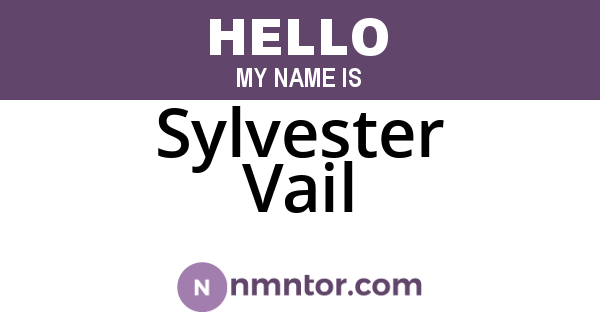 Sylvester Vail