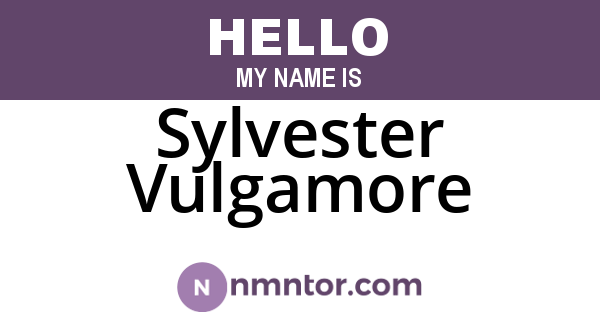 Sylvester Vulgamore