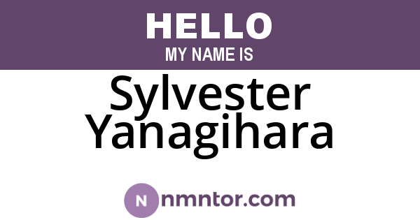 Sylvester Yanagihara