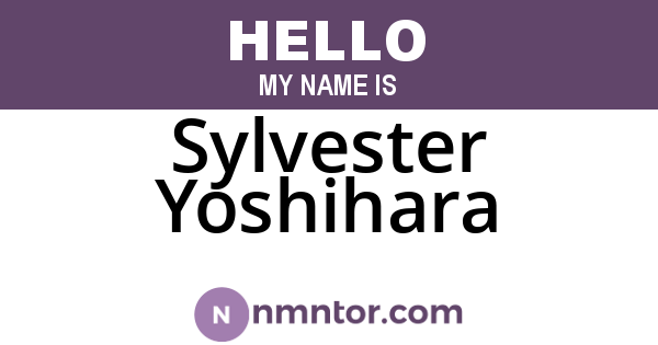 Sylvester Yoshihara