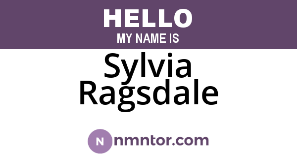 Sylvia Ragsdale