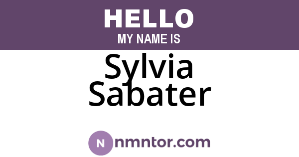 Sylvia Sabater