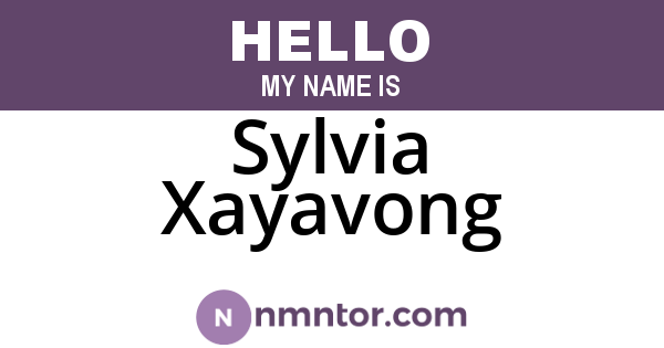 Sylvia Xayavong