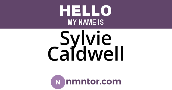 Sylvie Caldwell