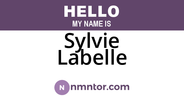 Sylvie Labelle