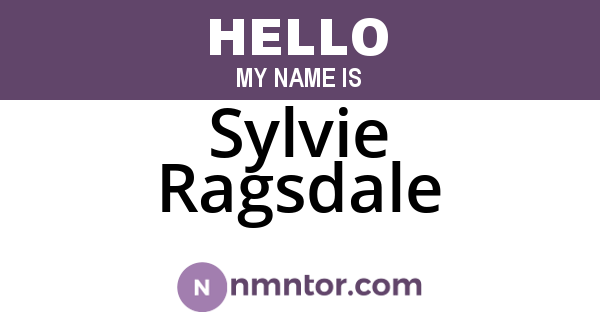 Sylvie Ragsdale