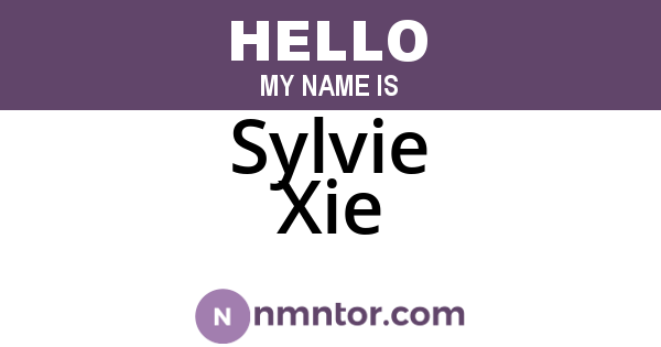 Sylvie Xie