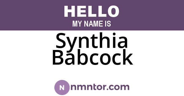 Synthia Babcock