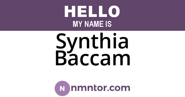 Synthia Baccam