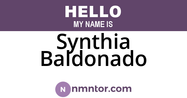 Synthia Baldonado