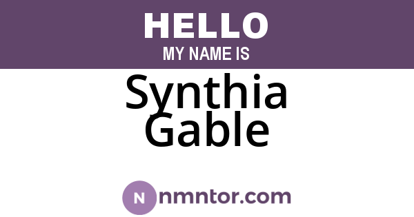 Synthia Gable