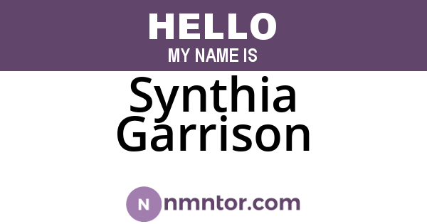 Synthia Garrison