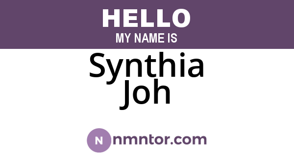 Synthia Joh