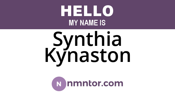 Synthia Kynaston