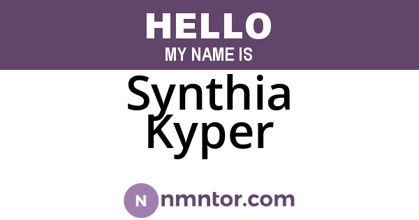 Synthia Kyper