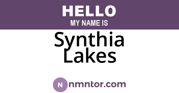 Synthia Lakes