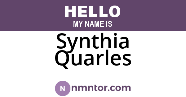 Synthia Quarles