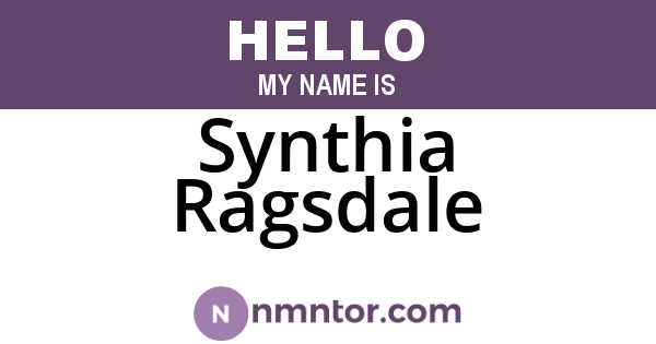 Synthia Ragsdale