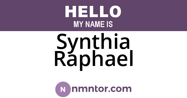 Synthia Raphael