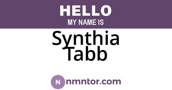 Synthia Tabb