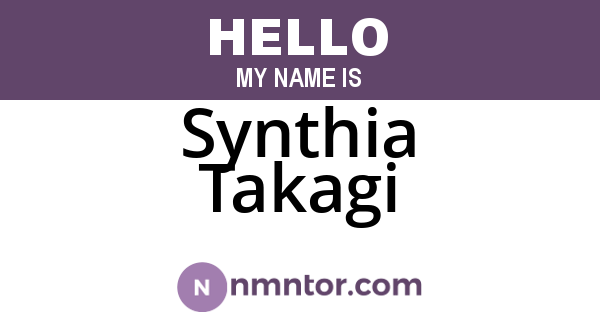 Synthia Takagi