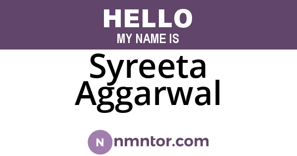 Syreeta Aggarwal