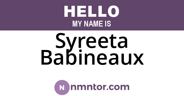 Syreeta Babineaux