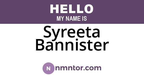 Syreeta Bannister