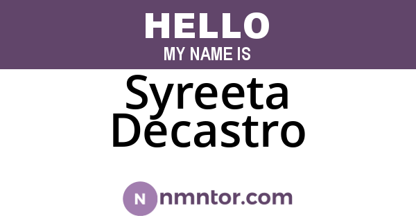Syreeta Decastro