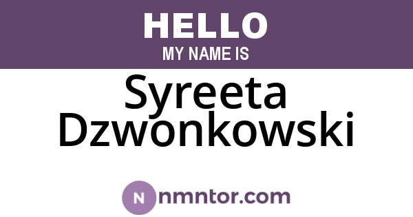 Syreeta Dzwonkowski