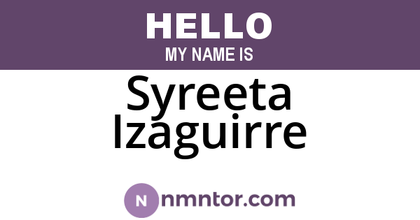Syreeta Izaguirre