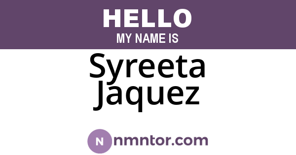Syreeta Jaquez