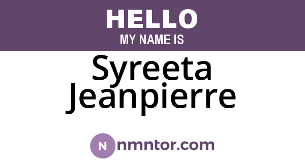 Syreeta Jeanpierre